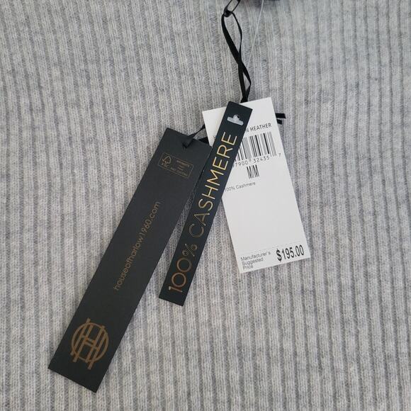Cashmere Ribbed Knit Sweater Top HOUSE of HARLOW Size M $195 Minimalist Luxe - Picture 5 of 12